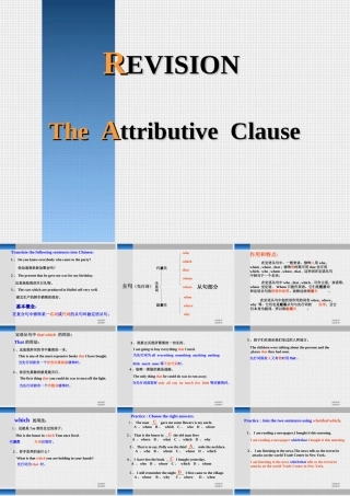 九年级英语中考定语从句课件