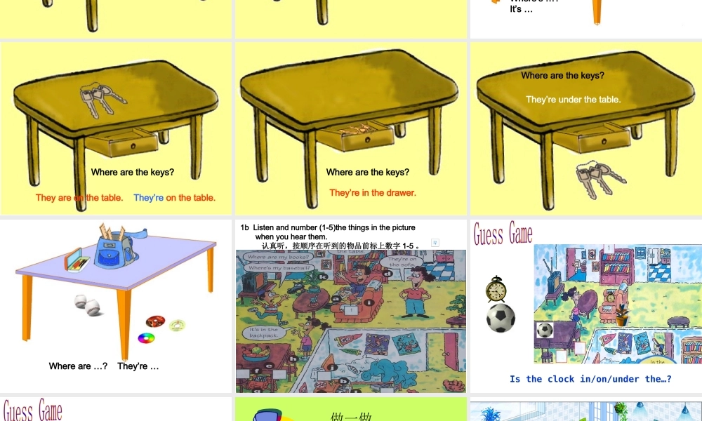 七年级英语(上)Unit4单元 新目标 课件