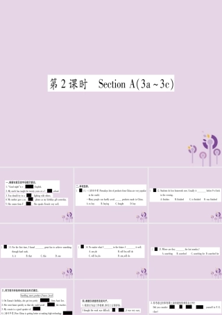 九年级英语全册 Unit 5 What are the shirts made of(第2课时)作业课件 (新版)人教新目标版 课件