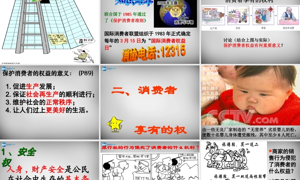 八年级政治下册 第八课 第1框 我们享有上帝的权利课件 新人教版 课件