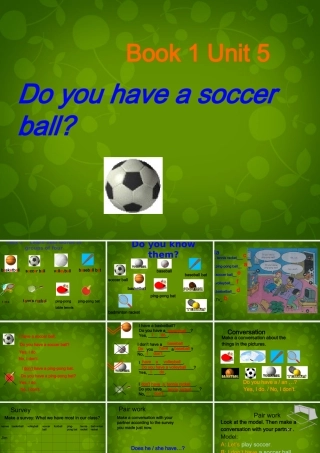 七年级英语上册 Unit 5 Do you have a soccer ball课件 (新版)人教新目标版 课件