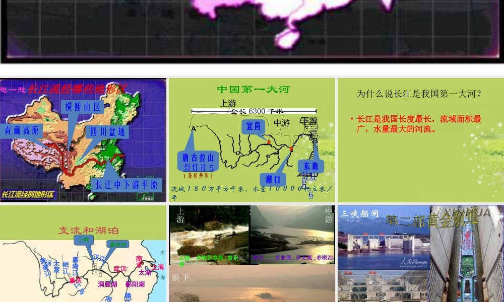 八年级地理上册(长江)课件 商务星球版 课件