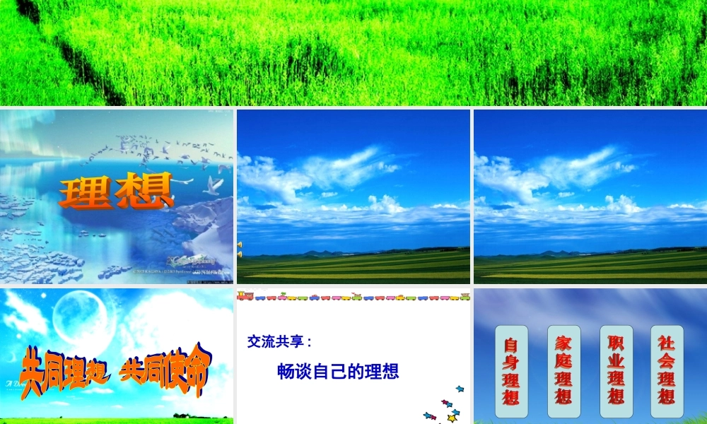 九年级政治共同理想、共同使命课件鲁人版 课件