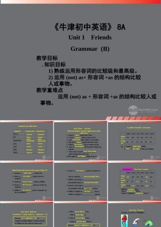 八年级英语上册 Unit 1(friends)Grammar2课件 牛津译林版 课件