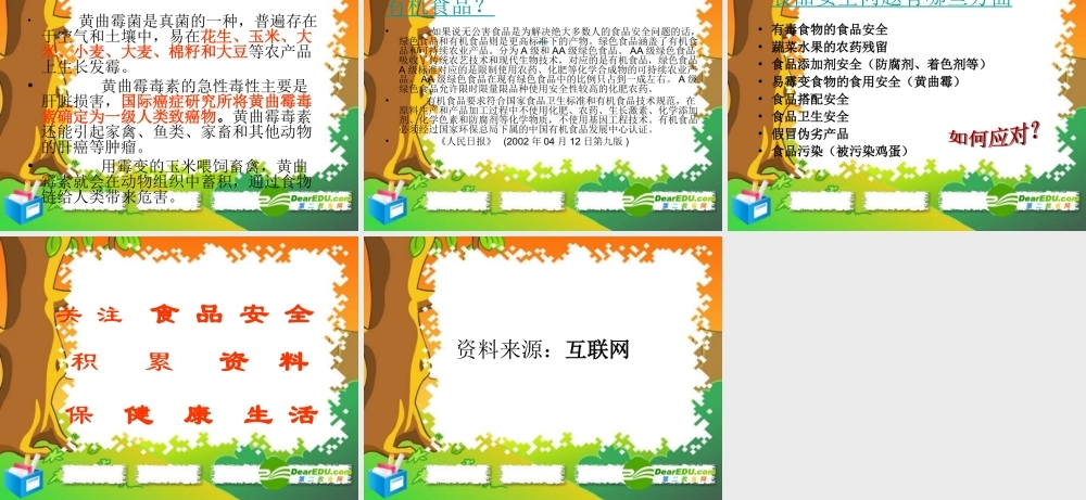 七年级生物下册：第四单元第二章第三节关注合理营养与食品安全7课件 人教版 课件