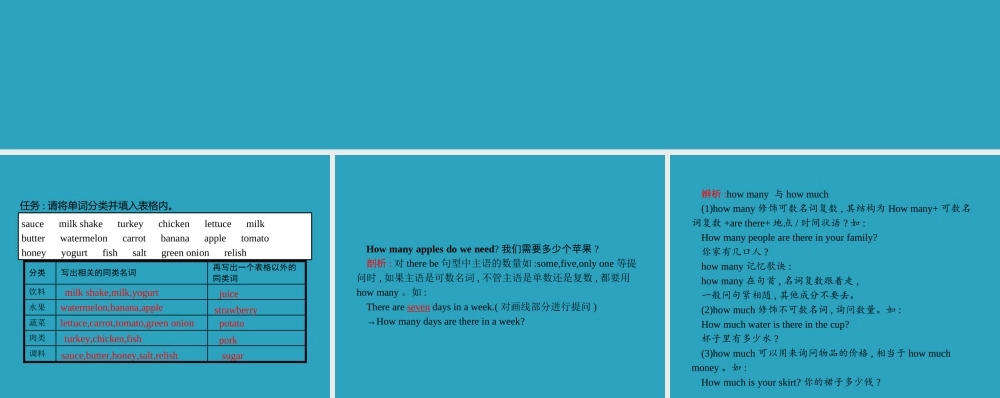 八年级英语上册 Unit 8 How do you make a banana milk shake Section A(2a 3c)课件 (新版)人教新目标版 课件