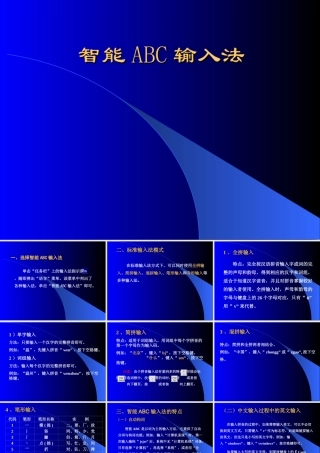 初中信息技术[上学期]智能ABC输入法课件