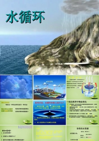 八年级物理上册 2.5 水循环课件 苏科版 课件