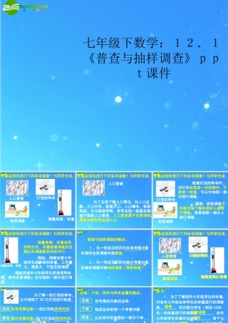 七年级数学下册 12.1(普查与抽样调查)课件 苏科版 课件