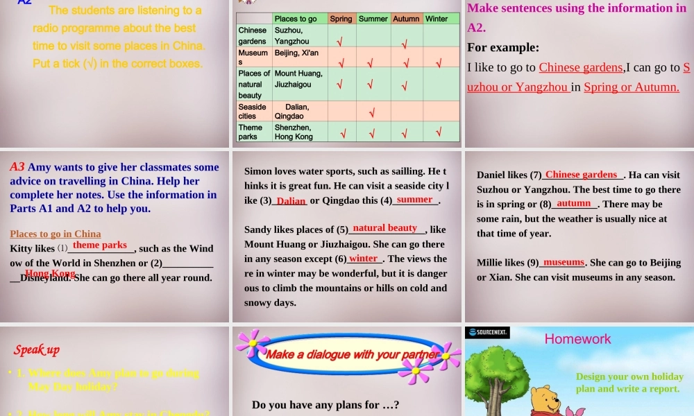 八年级英语下册(Unit 2 Travelling)课件 (新版)牛津版 课件