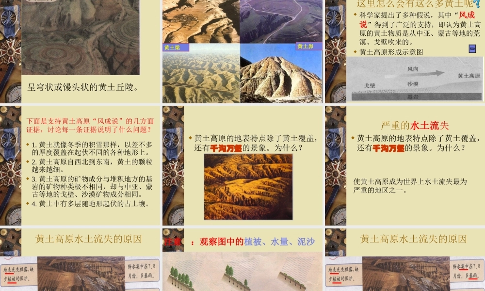 八年级地理黄土高原课件 人教版 课件