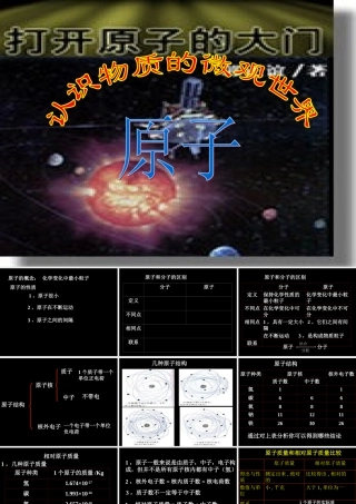 原子九年级化学 课件