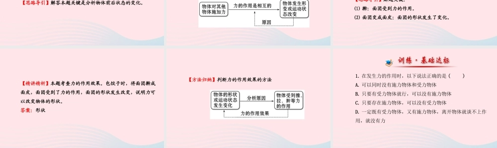 八年级物理全册 第六章 第一节 力课件 (新版)沪科版 课件