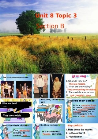 八年级英语下册 Unit 8 Beautiful clothes Topic 3Section B课件 仁爱版 课件