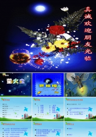 八年级语文上册 第17课(萤火虫)课件 冀教版 课件