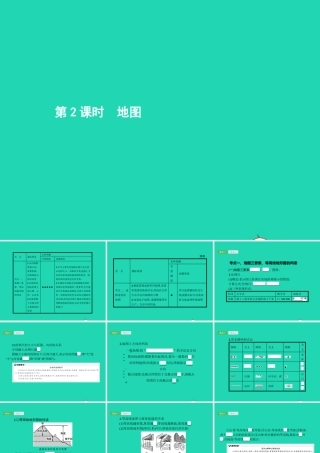 中考地理 第一编 基础篇 第一部分 世界地理上第2课时 地图课件