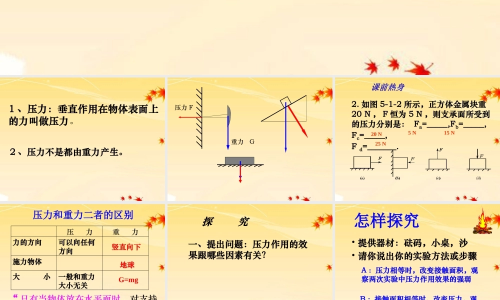 九年级物理上册 第十章神奇的压强课件 沪粤版 课件