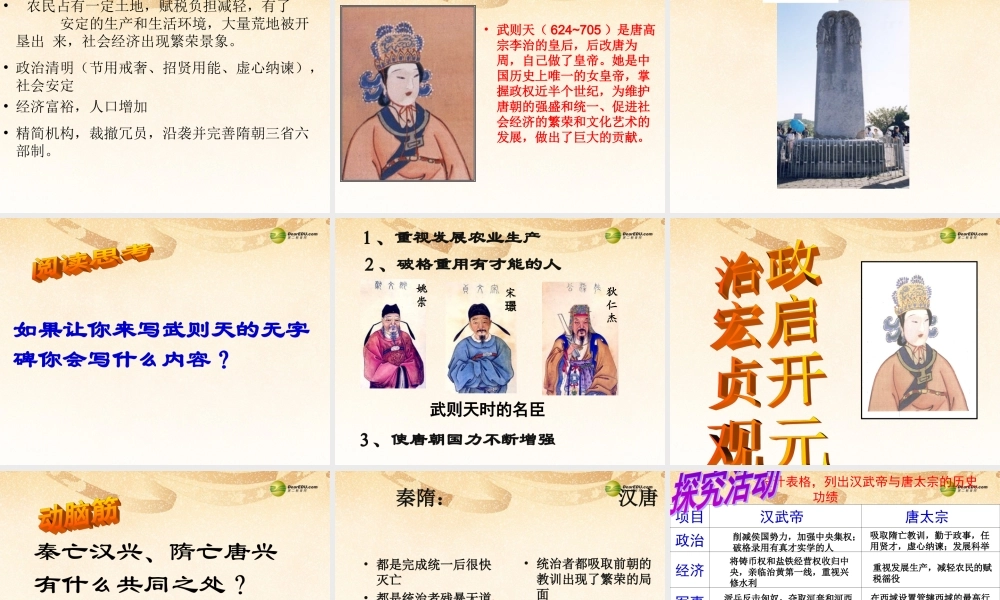 中学七年级历史下册 第2课( 贞观之治 )课件 新人教版 课件