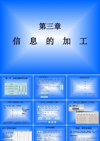 信息技术必修模块第三章第1节信息的编码(课件) 课件