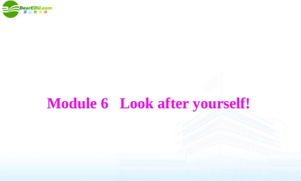 九年级英语下册 Module 6 Unit 1 配套课件 外研版 课件