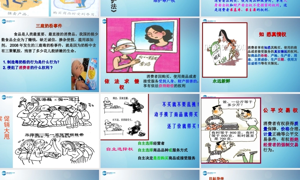 八年级政治下册 7.3 维护消费权课件 粤教版 课件