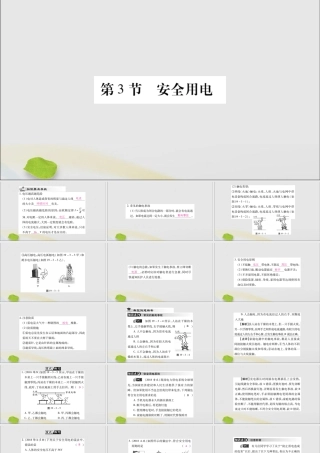 九年级物理全册 第十九章 生活用电 第3节 安全用电课件 (新版)新人教版 课件