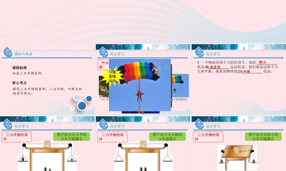 八年级物理下册 7.4 探究物体受力时怎样运动(第1课时)课件 (新版)粤教沪版 课件
