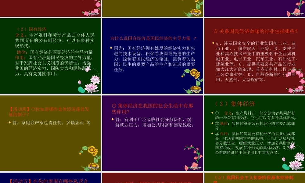 九年级政治造福人民的经济制度 课件