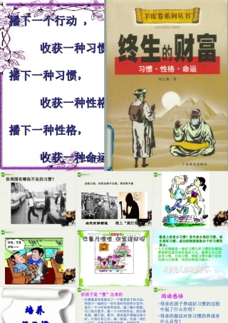 八年级政治上册 (好习惯受用一生)课件1 苏教版 课件