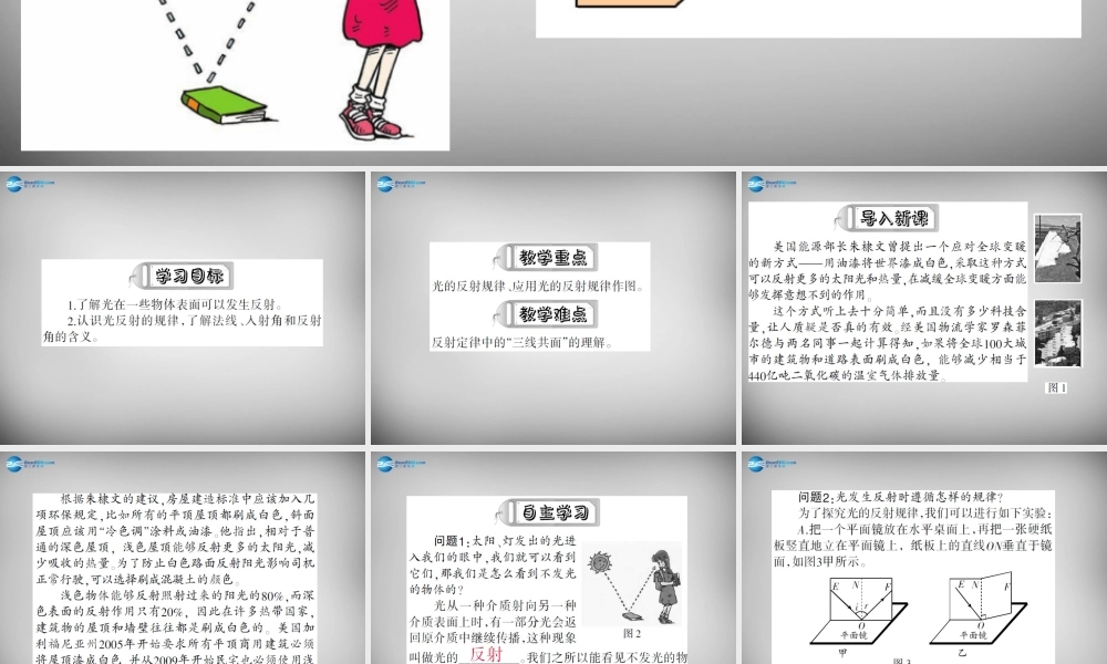 中学八年级物理上册 4.2 光的反射课件 (新版)新人教版 课件