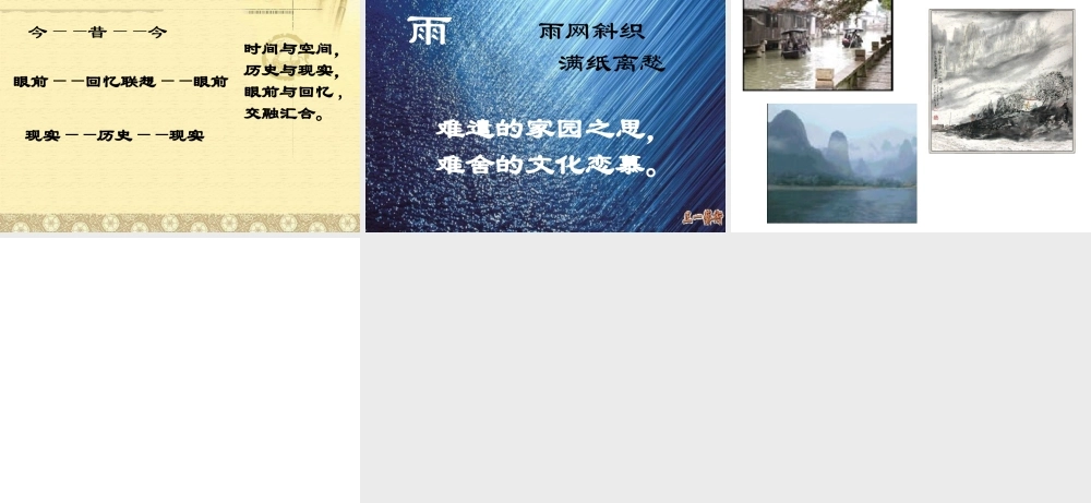 八年级语文听听那冷雨课件4北师大版 课件