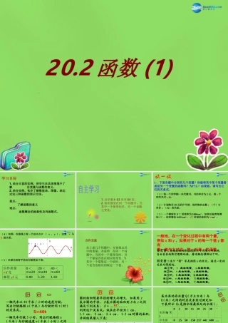 八年级数学下册 (函数)课件 (新版)冀教版 课件