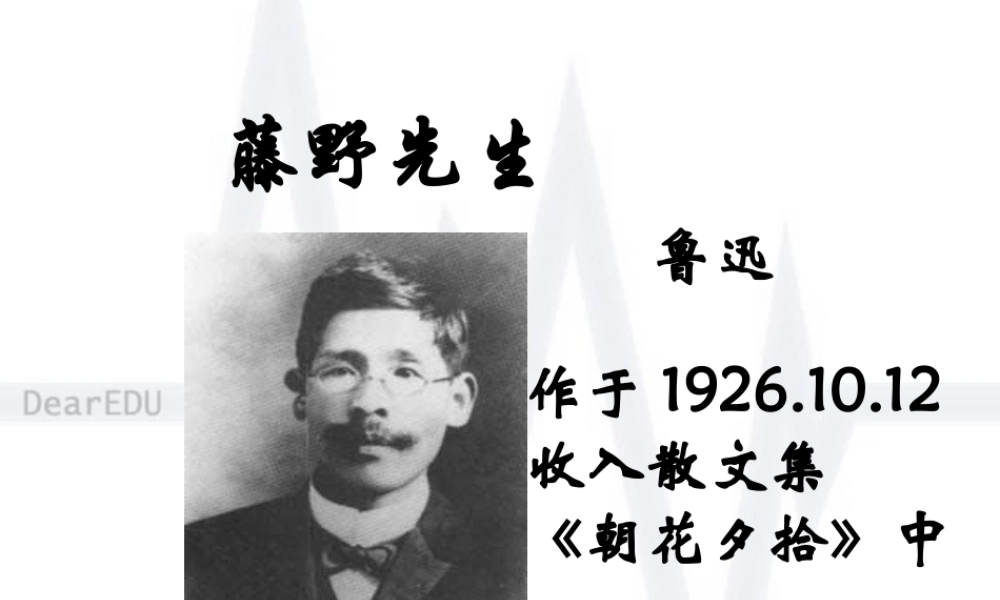 初三语文藤野先生2 课件