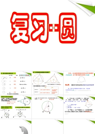 九年级数学 第24章圆第二节：直线，点，圆与圆的位置关系 课件 人教新课标版 课件