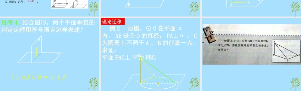 山西省忻州市高考数学 专题 平面与平面垂直复习课件