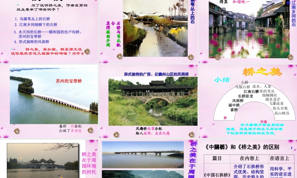 八年级语文上册 12 桥之美课件4 (新版)新人教版 课件