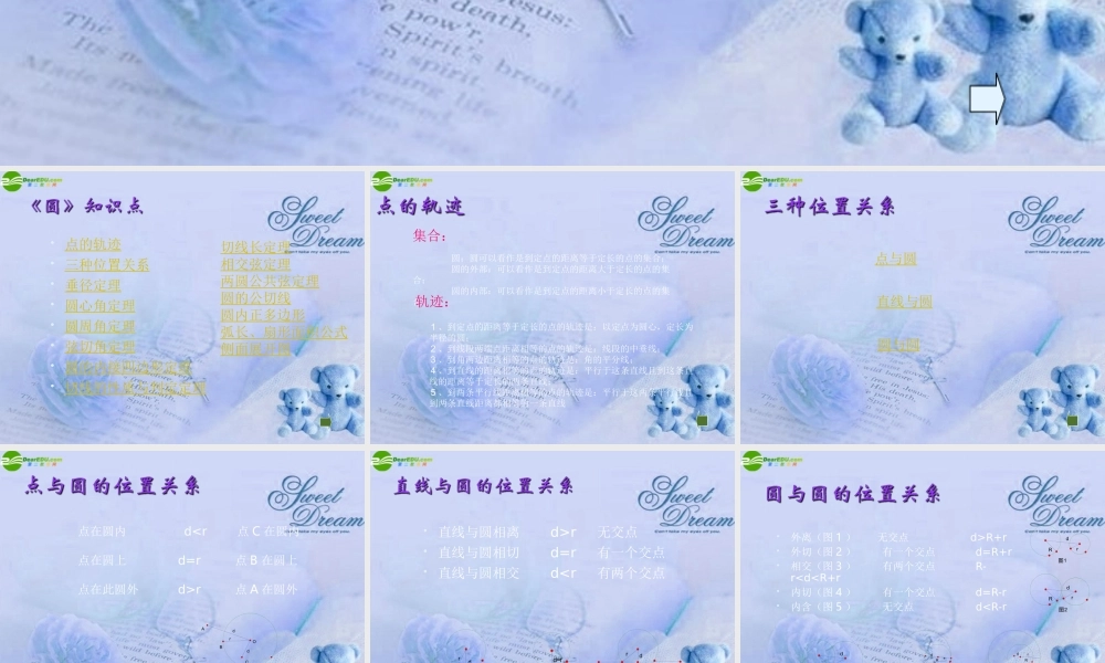 九年级数学下册 第28章圆复习课件 华东师大版 课件