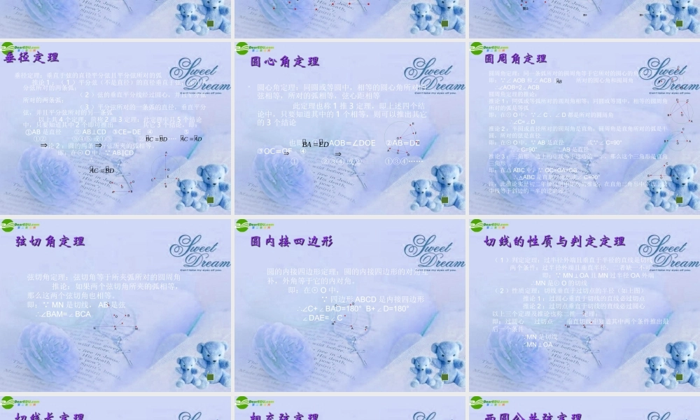 九年级数学下册 第28章圆复习课件 华东师大版 课件