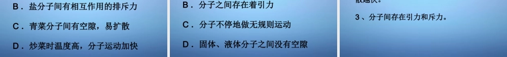 九年级物理全册 131 分子的热运动课件 (新版)新人教版 课件