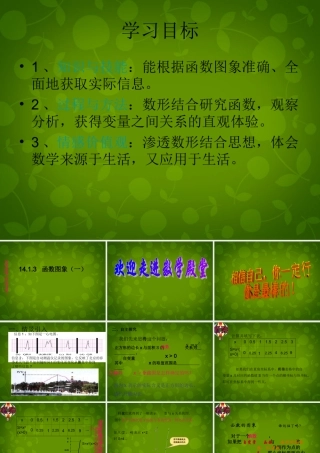 八年级数学上册 14.1.3 函数的图象课件1 新人教版 课件