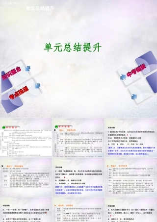 九年级历史下册 第五单元 社会主义国家的改革与演变单元总结提升课件 新人教版 课件