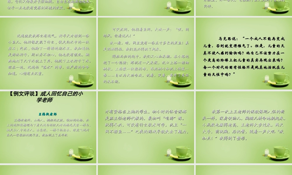 九年级语文学法 第四讲 作文指导三课件 新人教版 课件