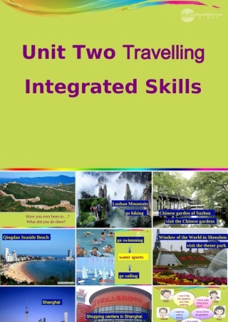 八年级英语下册 8B Unit 2 Travelling Integrated Skills课件 牛津版 学案