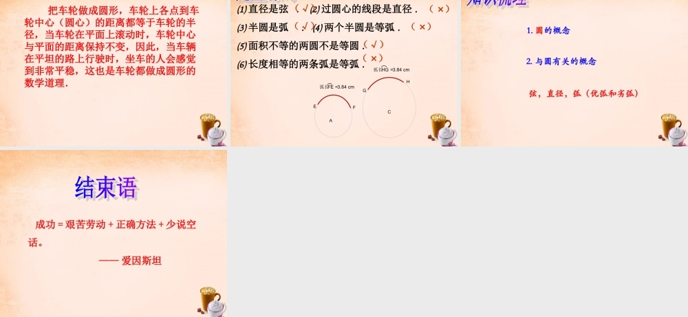 九年级数学下册 21 圆的对称性课件 湘教版 课件