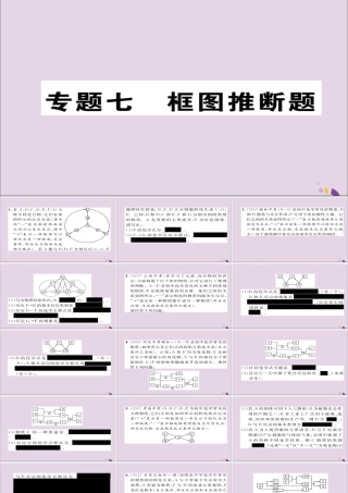 中考化学复习 第二编 重点题型突破篇 专题7 框图推断题(精练)课件