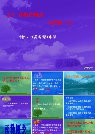 函数的概念与图象 苏教版 课件