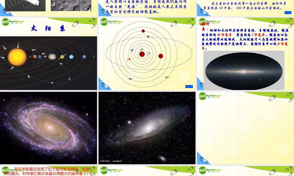 九年级物理 第十一章第一节宇宙和微观世界课件 人教新课标版 课件