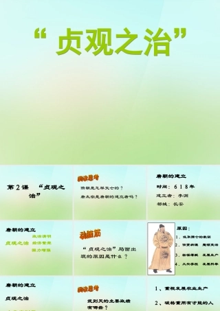 中学七年级历史下册 第2课 贞观之治课件 新人教版 课件