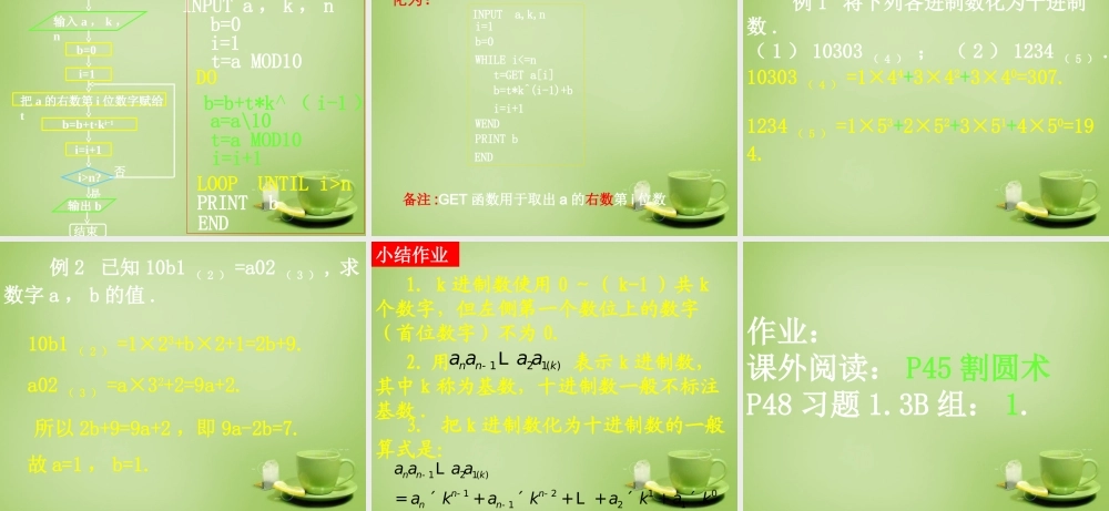 数学 1.3.3K进制化十进制课件 新人教A版必修3 课件