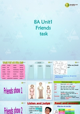 八年级英语上册 Unit 1 Friends Task课件 牛津版 课件